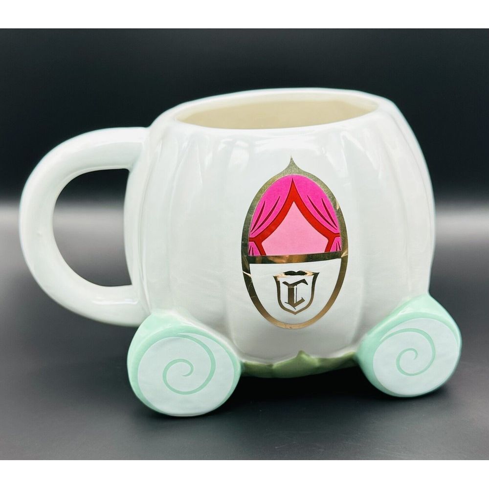 Disney Cinderella Carriage Coach Coffee Mug Tea Cup Disney's Princess New 20 oz